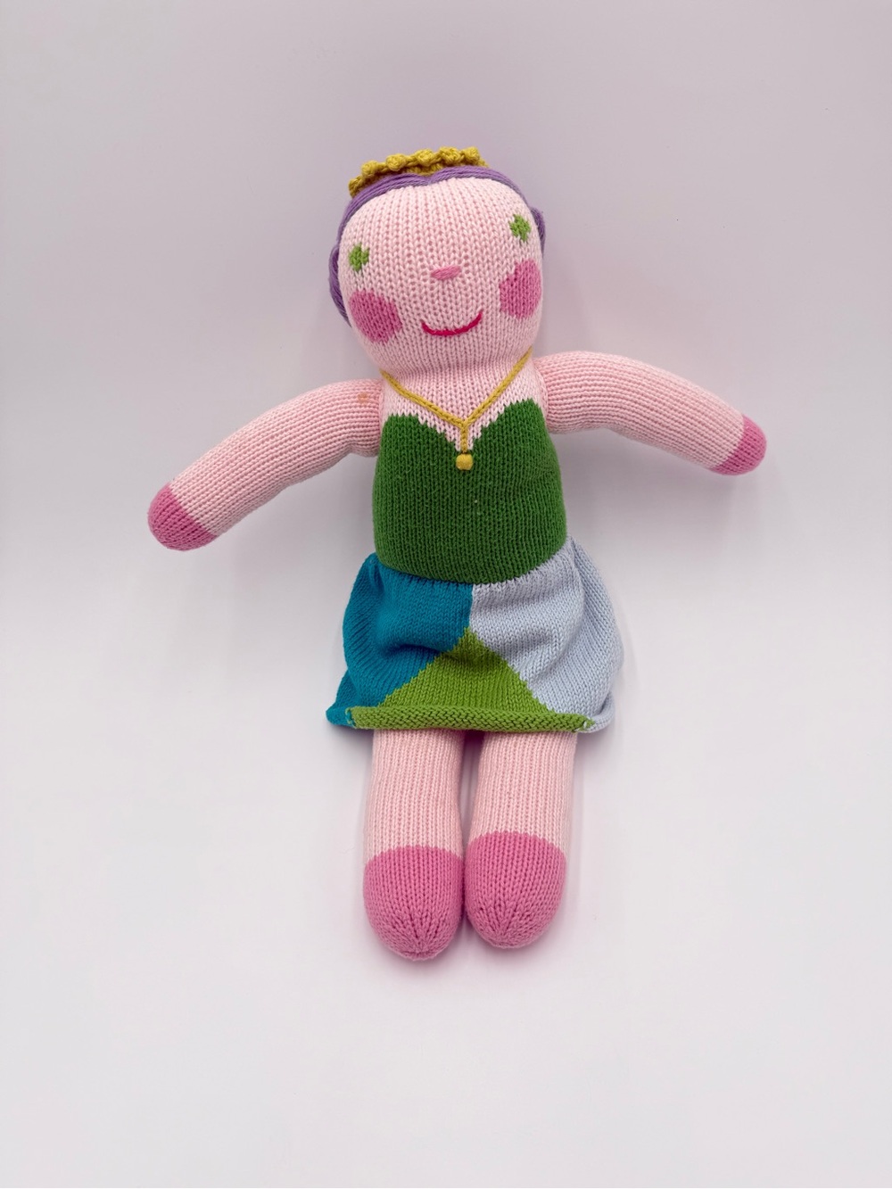 Blabla Princess Knit Doll Cotton Plush Pink Purple Handmade Style 2016